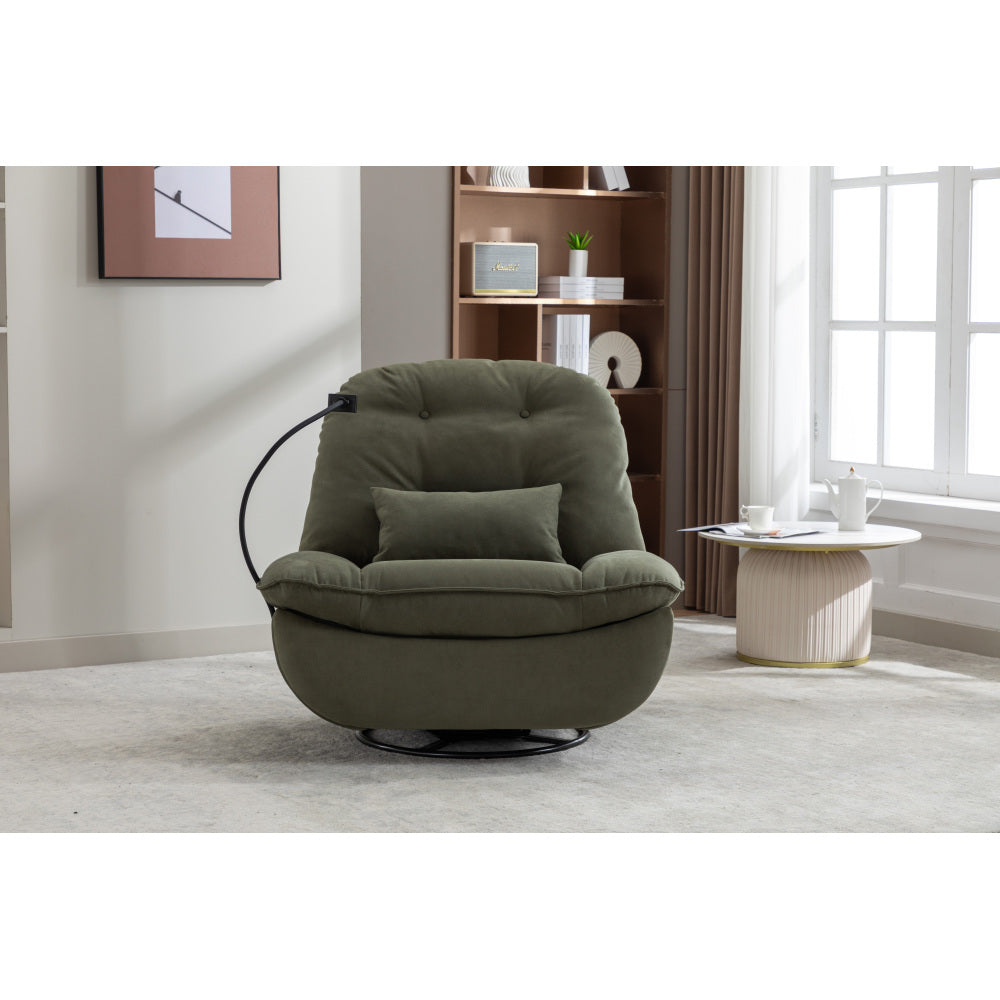 Power Recliner Swivel Glider USB Charger With Bluetooth Music Player Different Function Sleep Working Game and Leisure Model