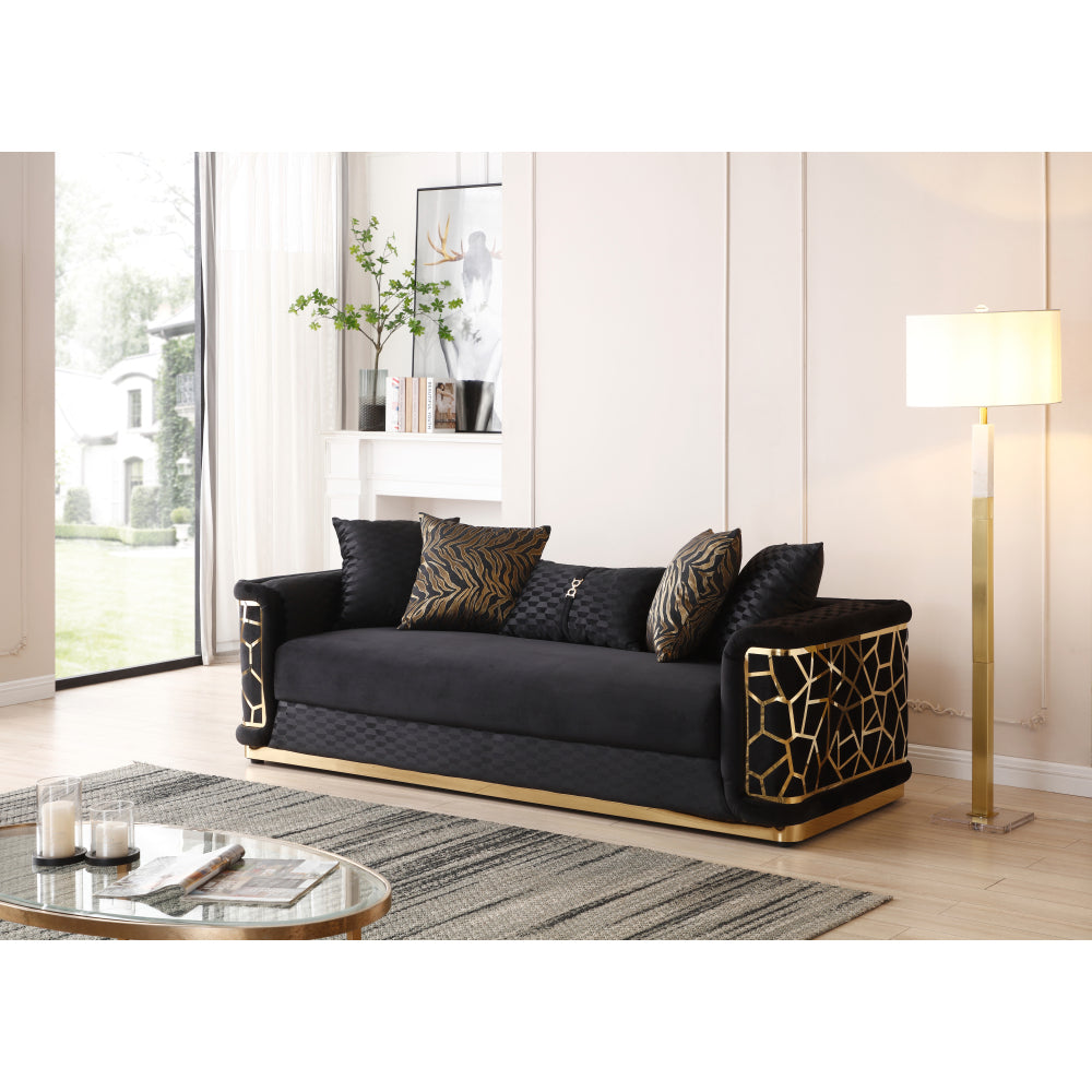 Talia G0990A-L Loveseat , DARK GRAY