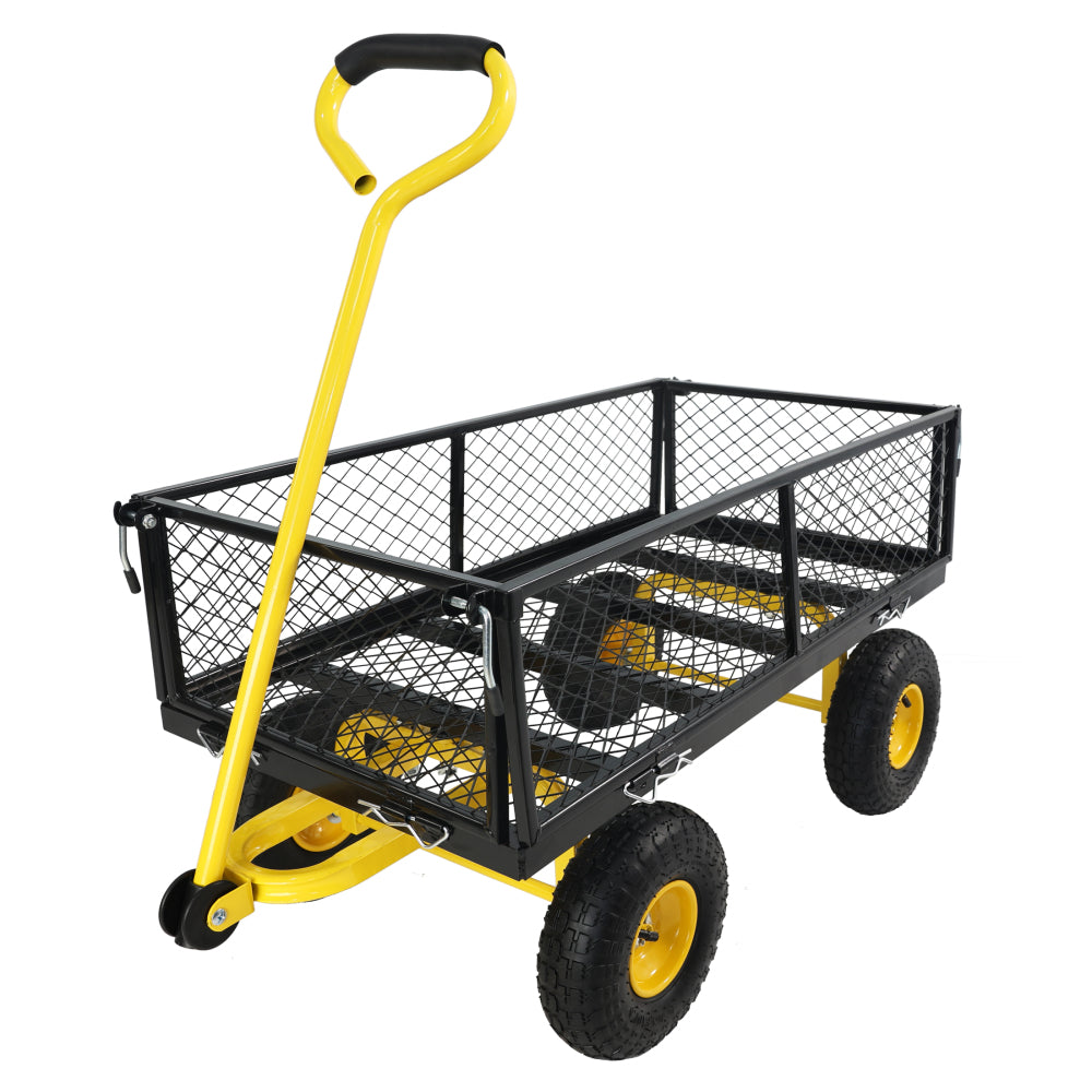 Wagon Cart Garden cart trucks make it easier to transport firewood TC1840BKG