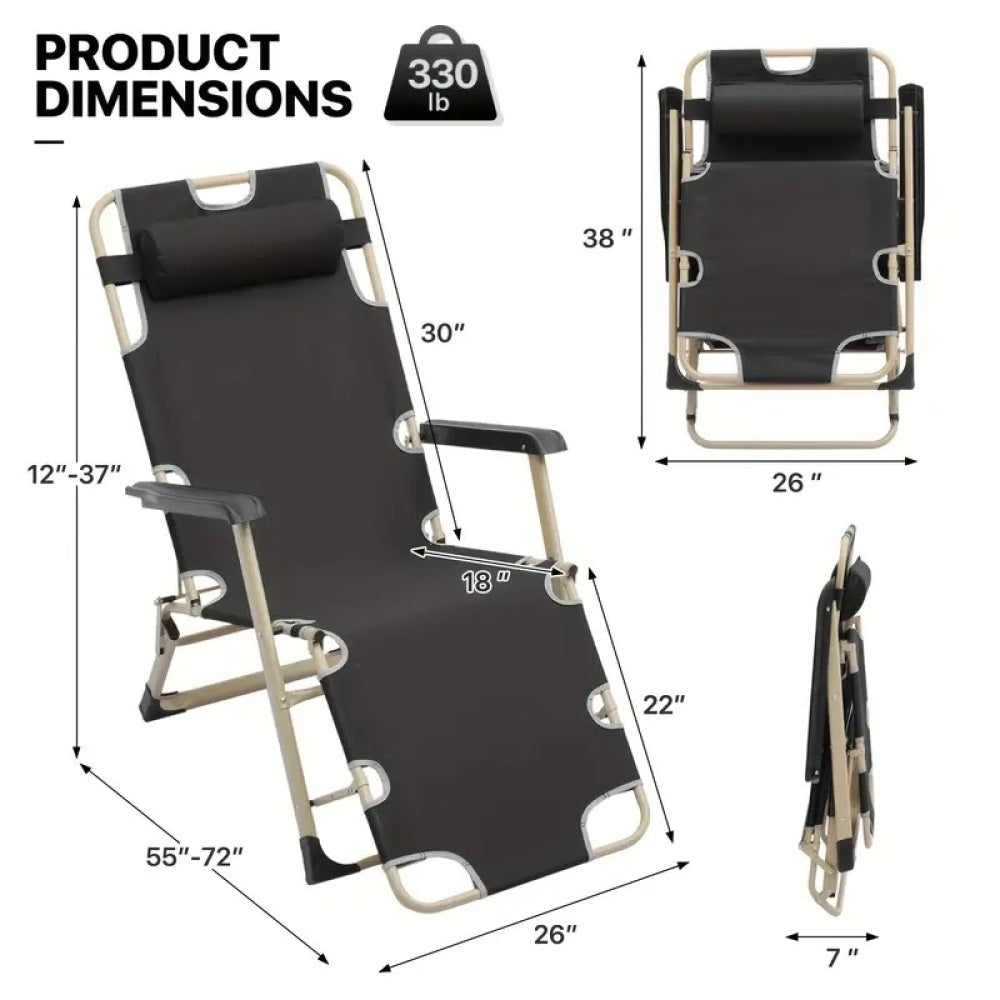 deck chair black