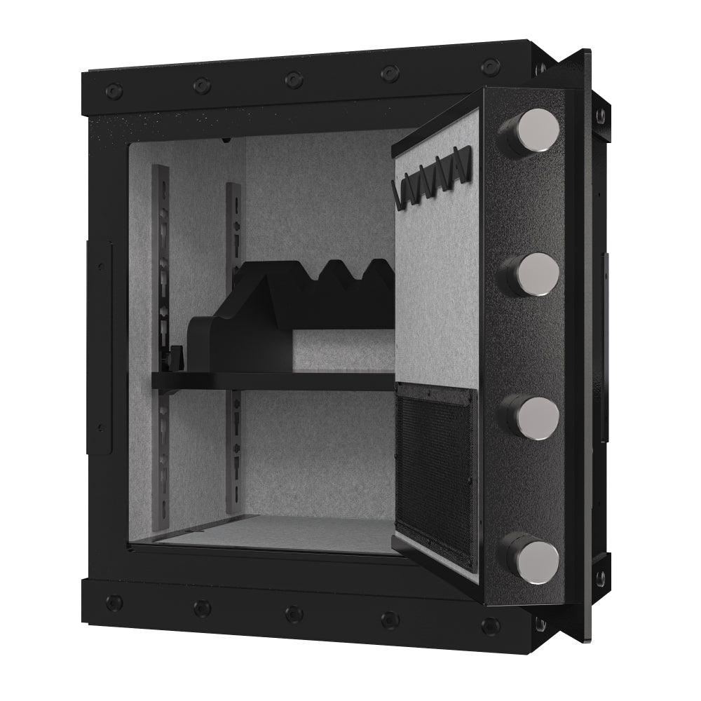 Three-lock safe, measuring 20.4 ″ × 16.5″ × 14.1 ″, suitable for home and office use, large steel digital safe equipped with a digital lock.