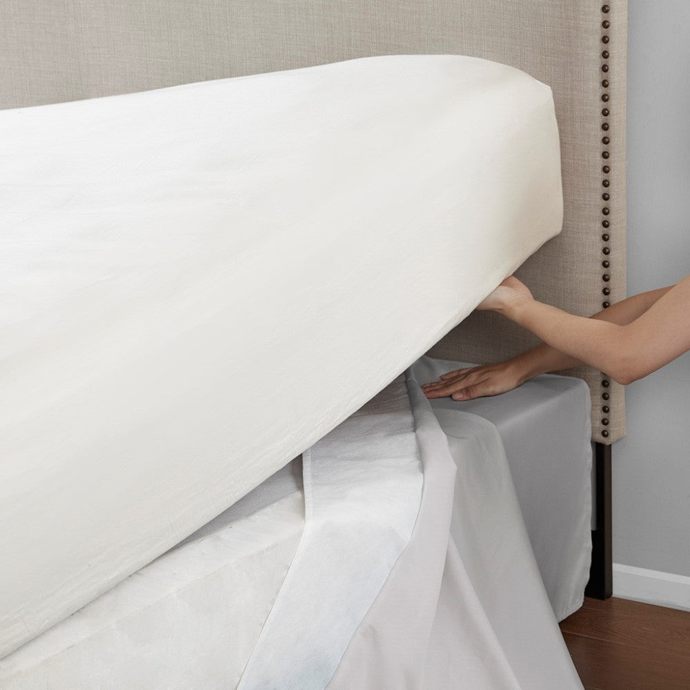 Wrap Around Adjustable Bedskirt Grey One Size