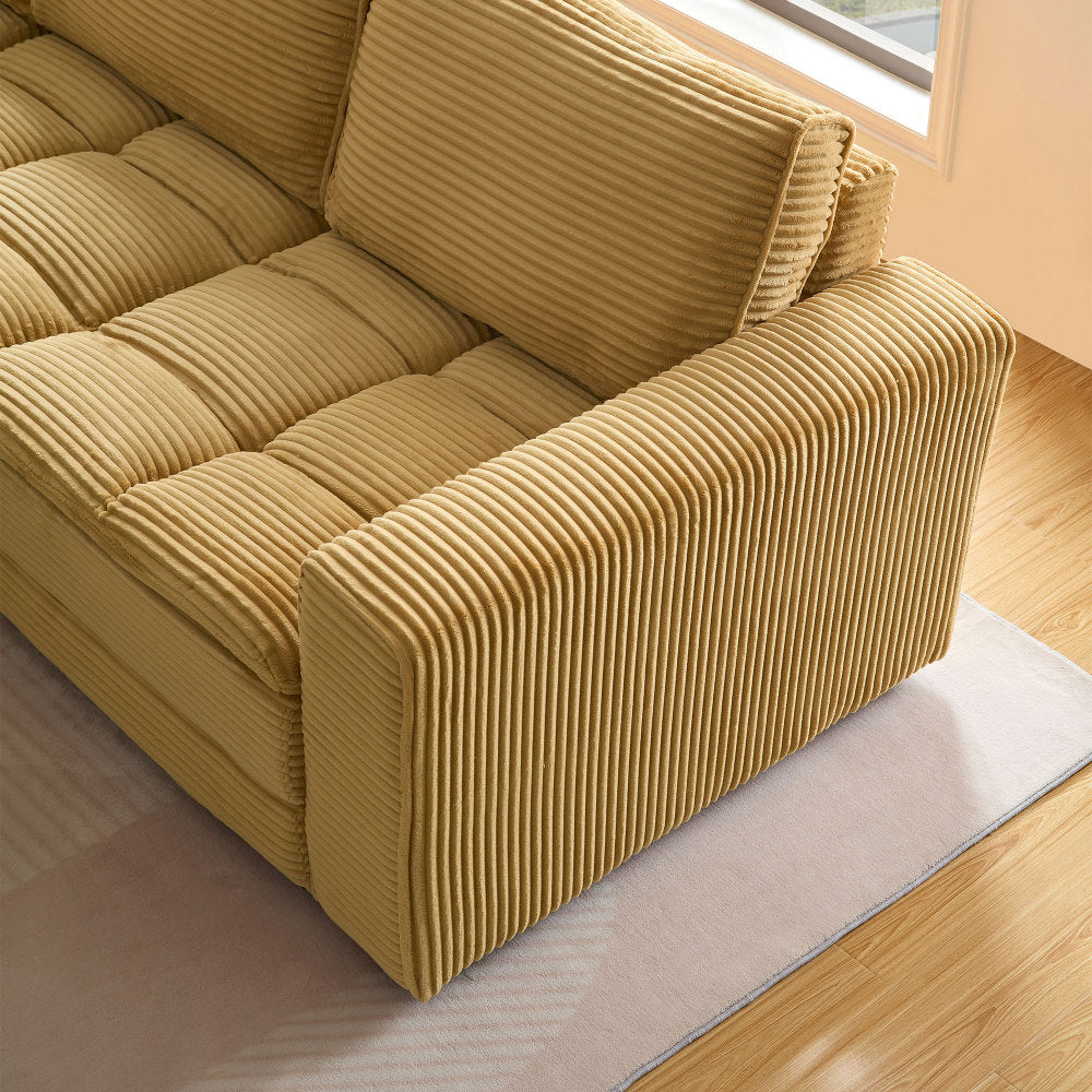 Only right armrest position of the sofa,yellow color