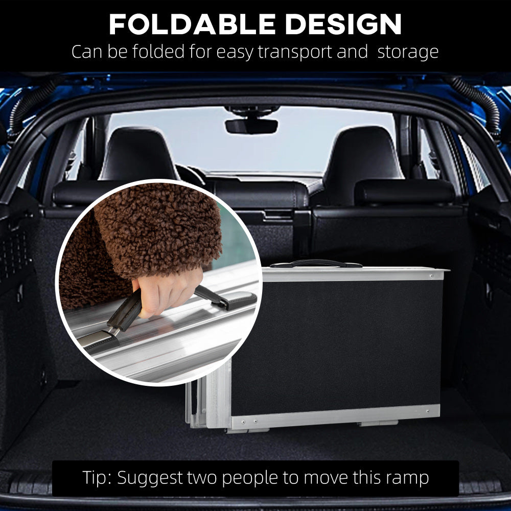 Portable Portable Wheelchair Ramp for Home, Threshold Handicap Ramp