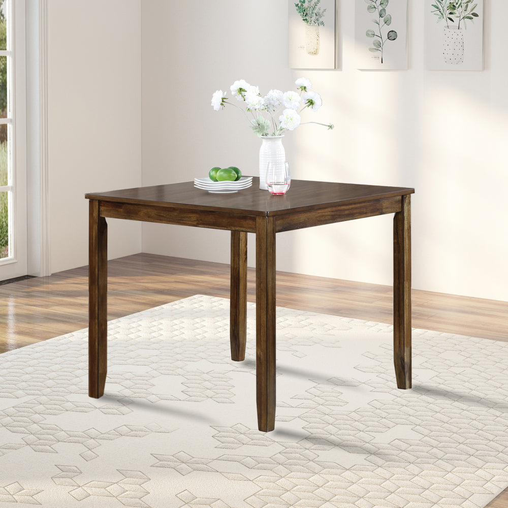 Wooden Dining Square Table, Kitchen Table for Small Space, 4 Person Counter Height Table, Gray,
ONLY THE TABLE
