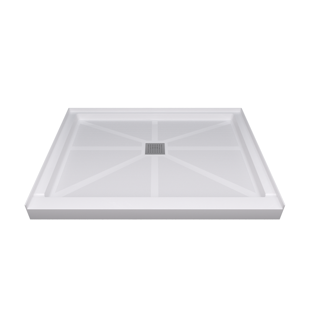 Glasstone shower base SMC solid white finish 6034