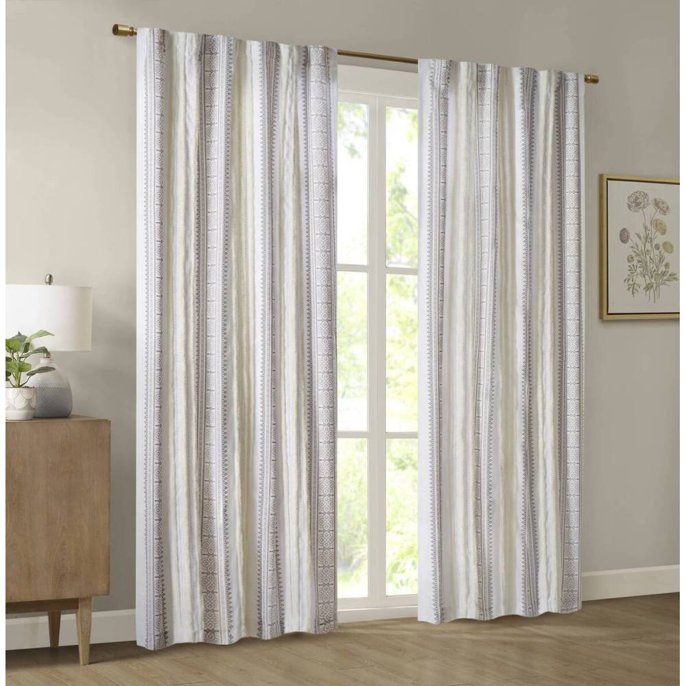 Burnout Printed Curtain Panel