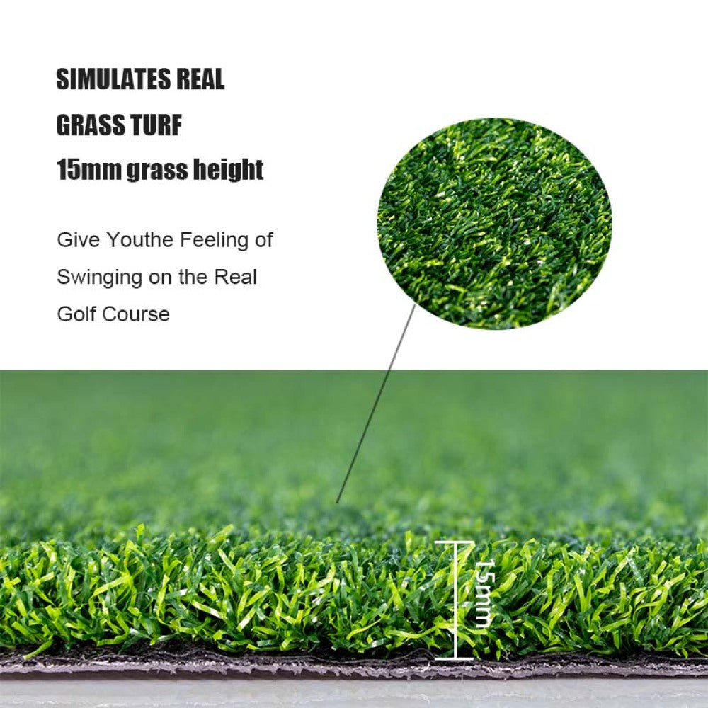 Golf Hitting Mats - 3.8'x5' Artificial Turf Training Mat for Indoor/Outdoor Swing Practice