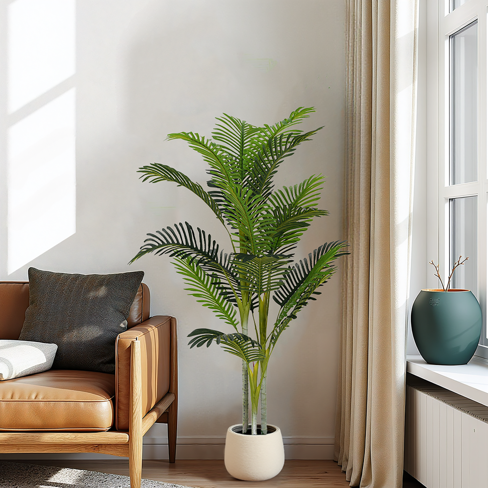 61" Artificial Palm Tree With Pot, Set of 2