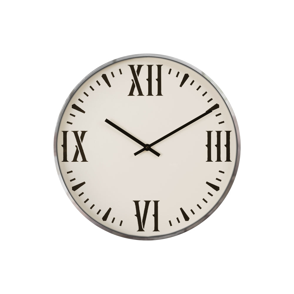 Clocks, 20" Round, Wall Clock, Black, White, Modern