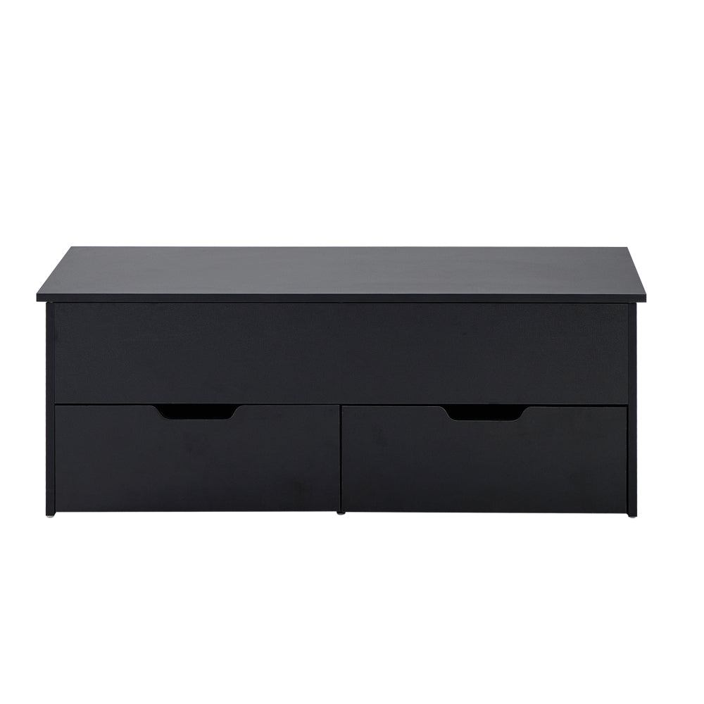 Lift-Top Coffee Table with Storage Center Tables Hidden Compartment & 2 Drawers, Sofa Table For Living Room