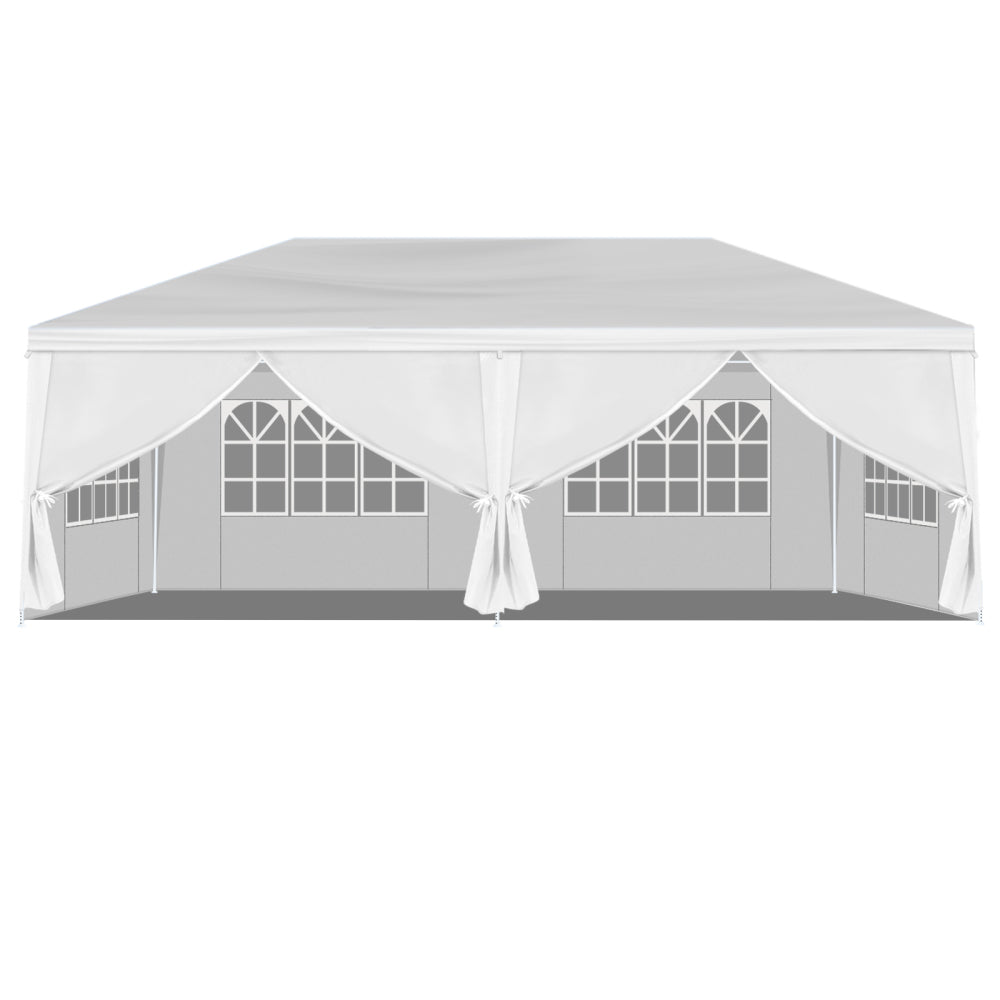 10*20FT Wedding Tent with 6 Removable Sidewalls,Outdoor Use for Party,Wedding,Marketplace