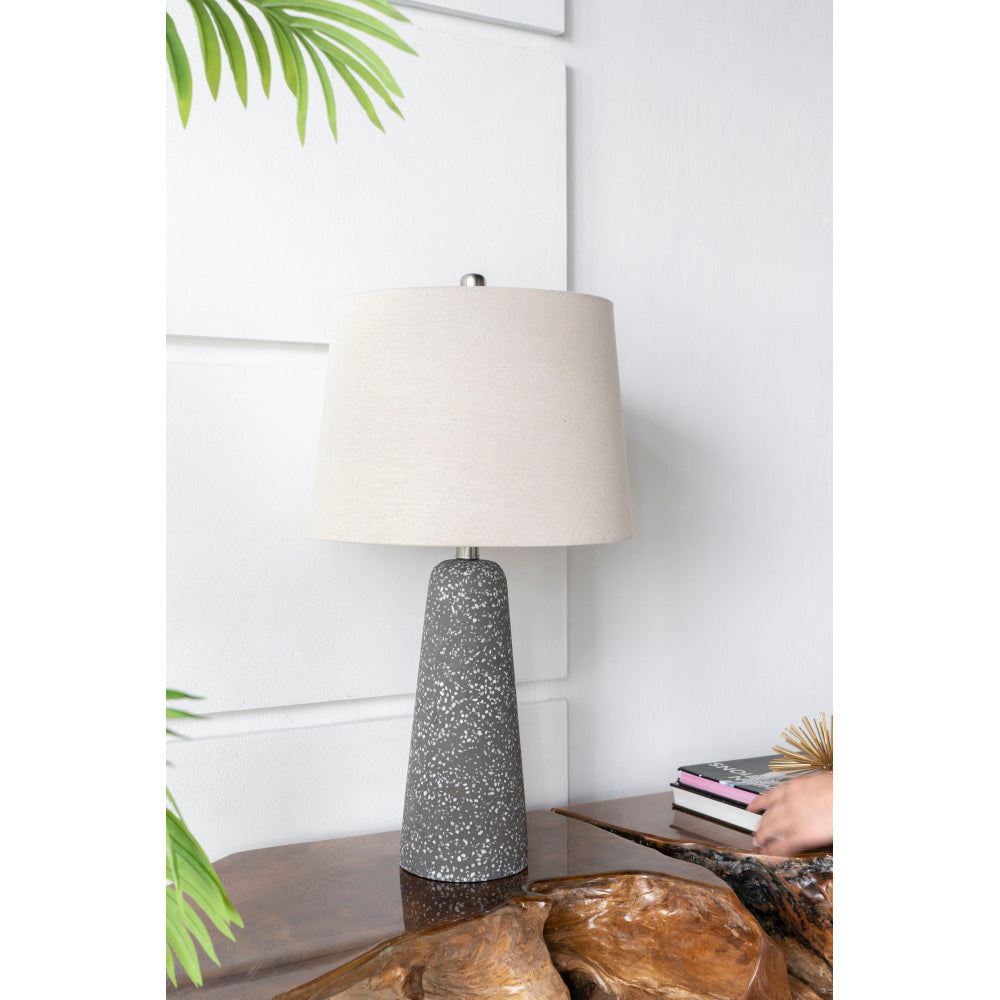 16x16x29.8" Gold and Black Table Lamp with Contemporary Disc Design