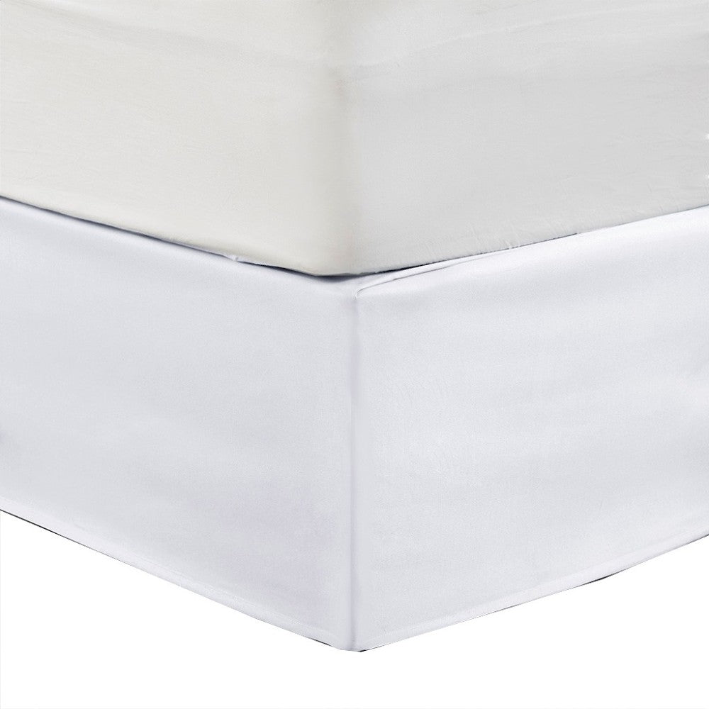Wrap Around Adjustable Bedskirt White One Size