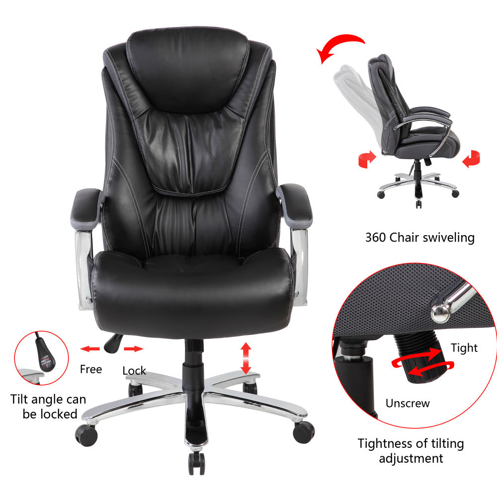 High backrest PU material office chair with adjustable height:9373H-PU