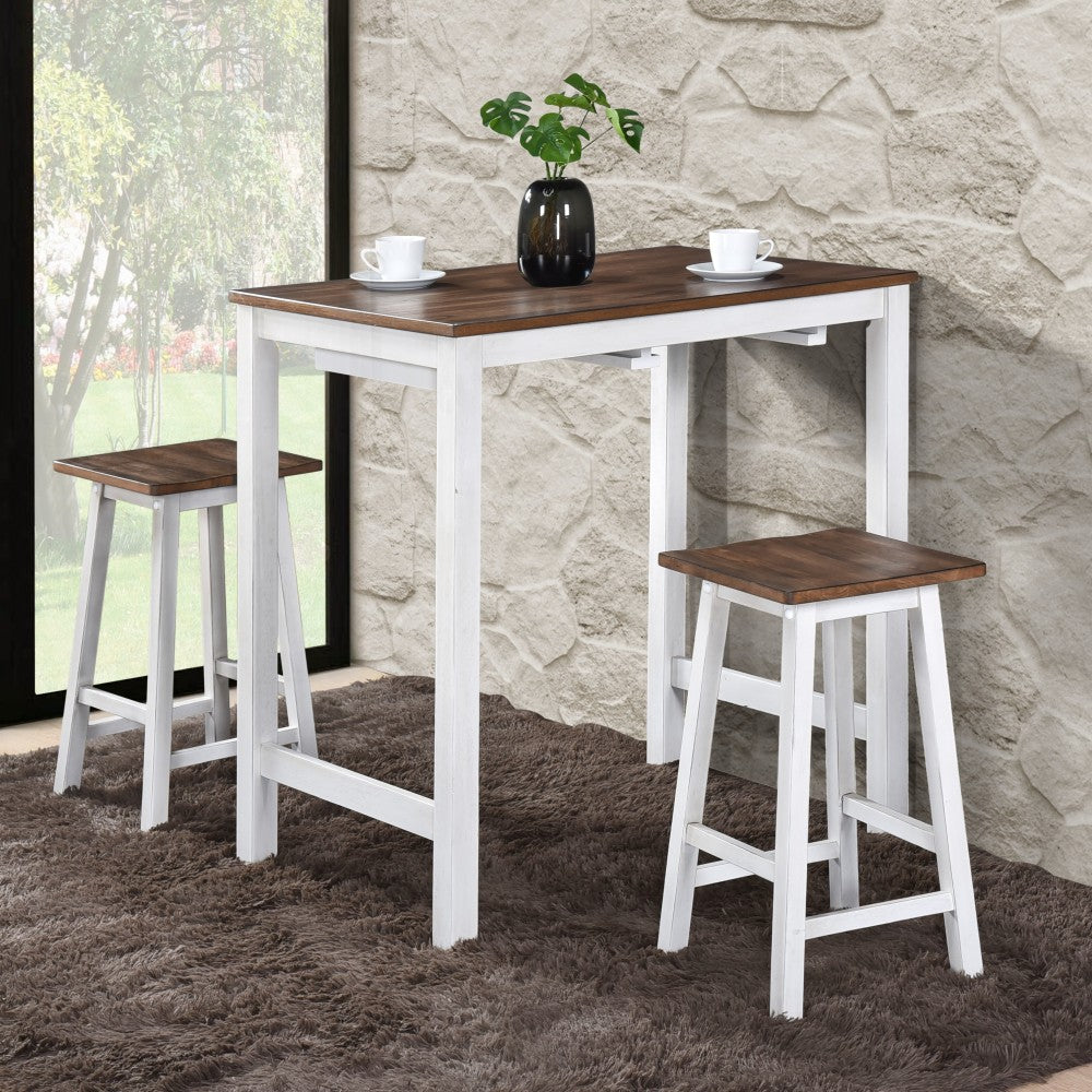 3 Pieces Counter Set Hanging Stool Easy To Clean For Small Space
