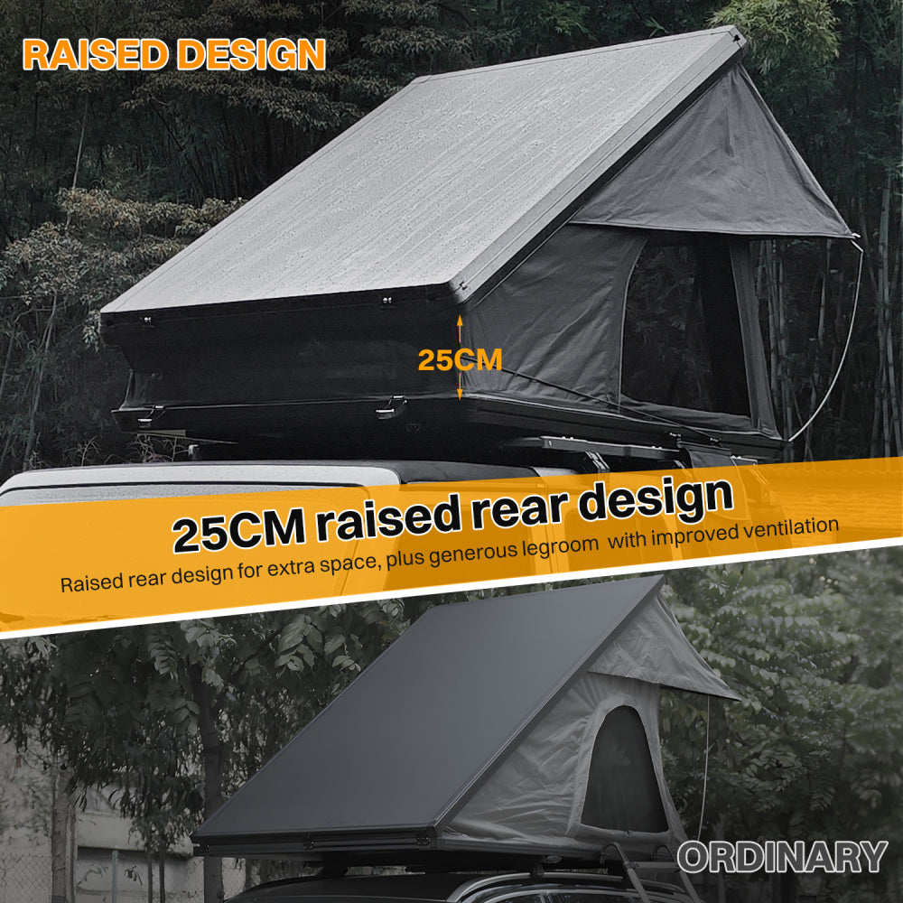 Roof Top Tent Hardshell Rooftop Tent For Van Jeep SUV Truck Car  Overland Tent Camping for 2-3 Person( With Ladder)