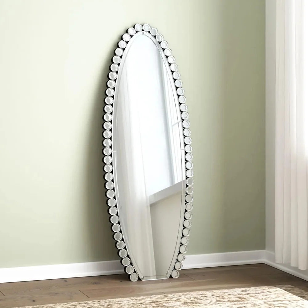 Crystal Full Length Mirror with Stand