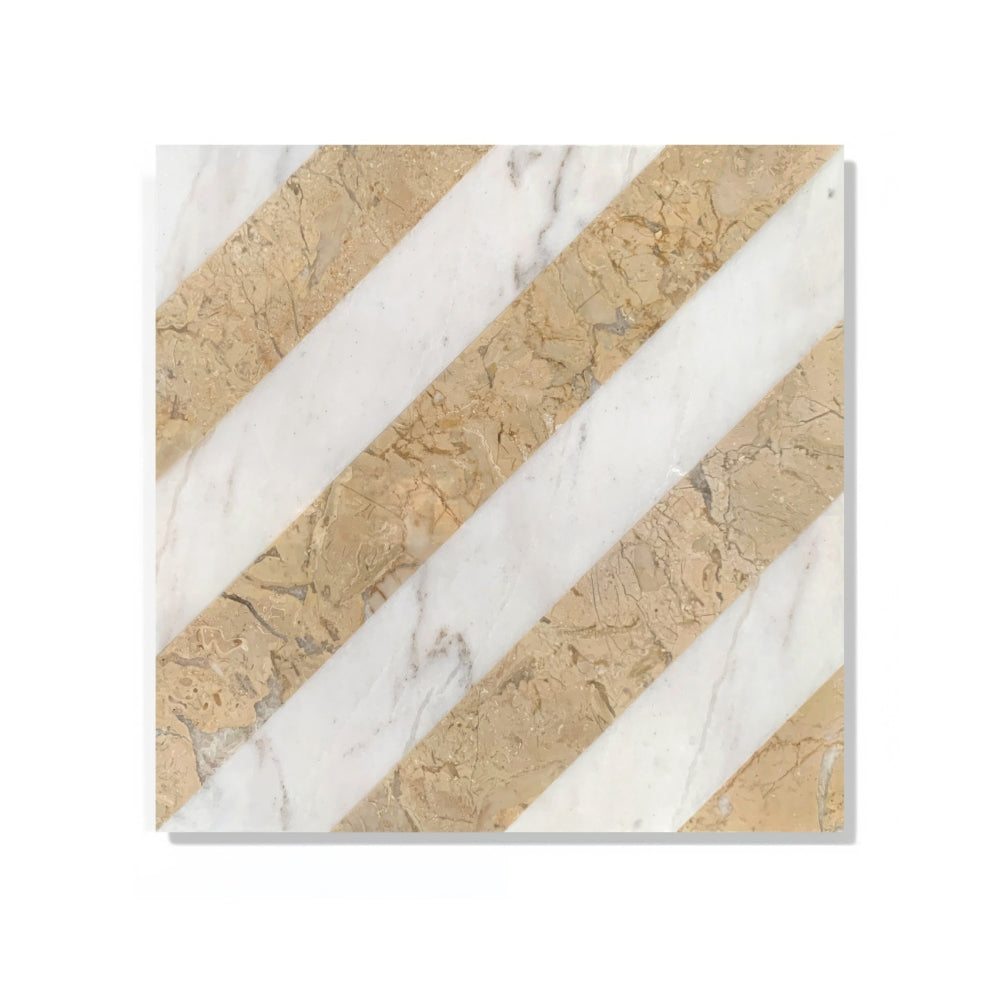 12*12 Waterjet marble,White Gold 2 color, natural marble, for floor and wall, polished marble tile, natural stone, genuine marble, real marble, 1 box 8 pcs