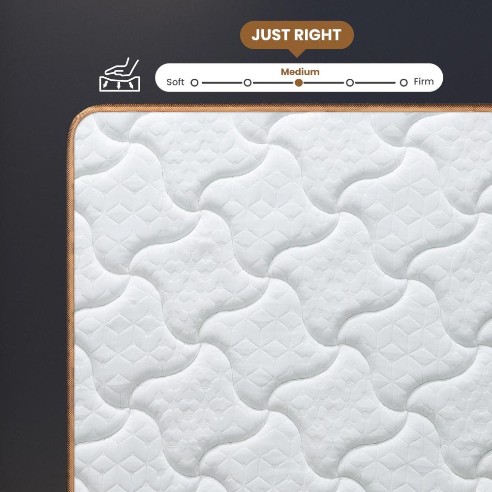 10" Twin Plush Hybrid Mattresses with Independently Encased Coils & Gel Memory Foam, Fiberglass-Free, Motion Isolation-Edge Support, Mattress in a Box, CertiPUR-US Certified