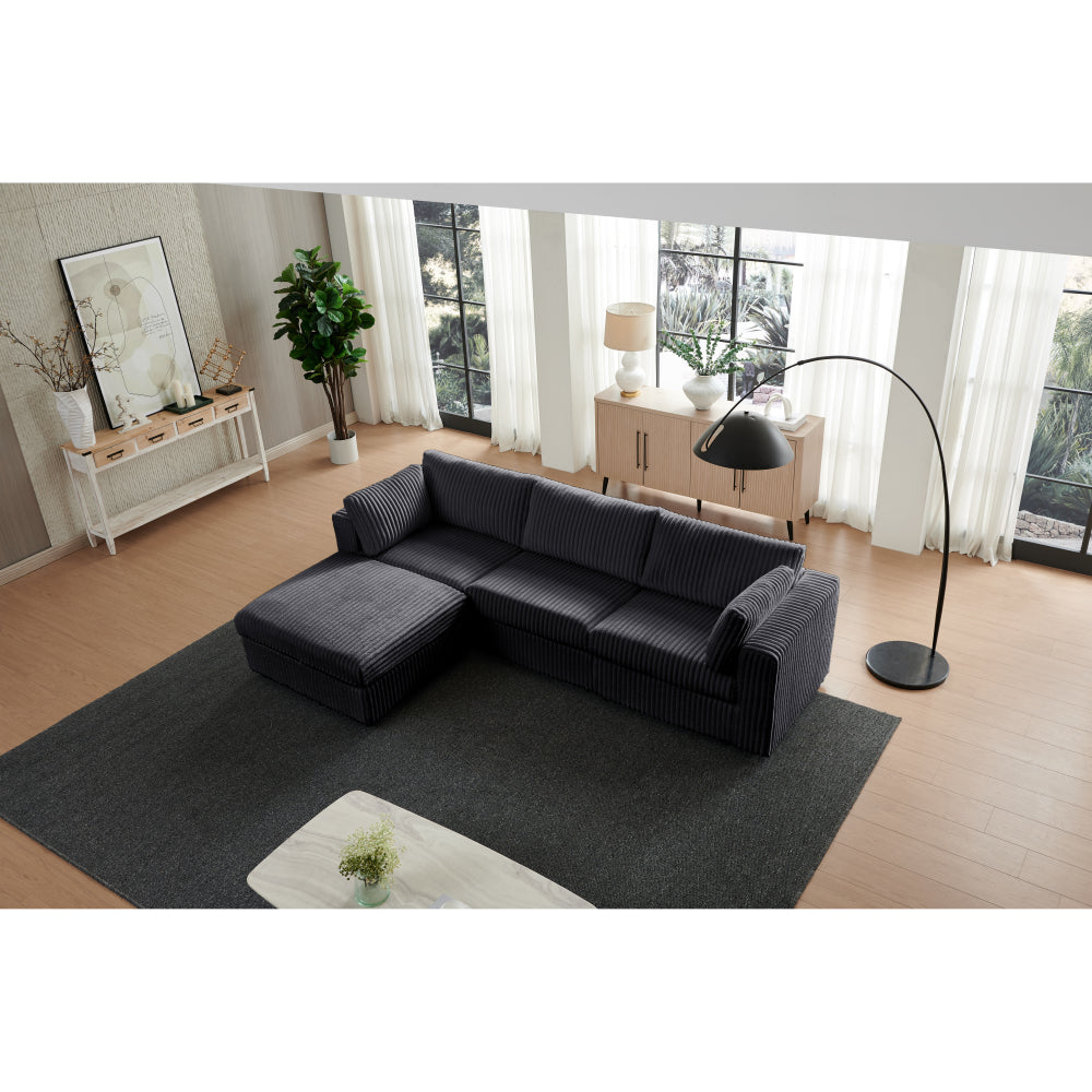 modular sofa whiten chenille fabric,  simple and grand, the seat and back is very soft. this is also a KNOCK DOWN sofa