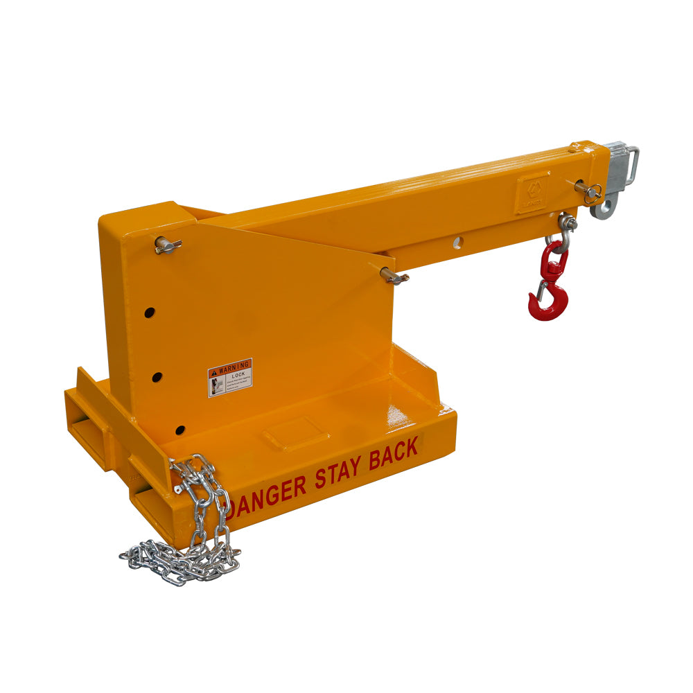 Fork Mounted Telescoping Crane Jib Boom, Forklift Jib Boom Crane,Adjustable Boom 33-80in, Forklift Mobile Crane