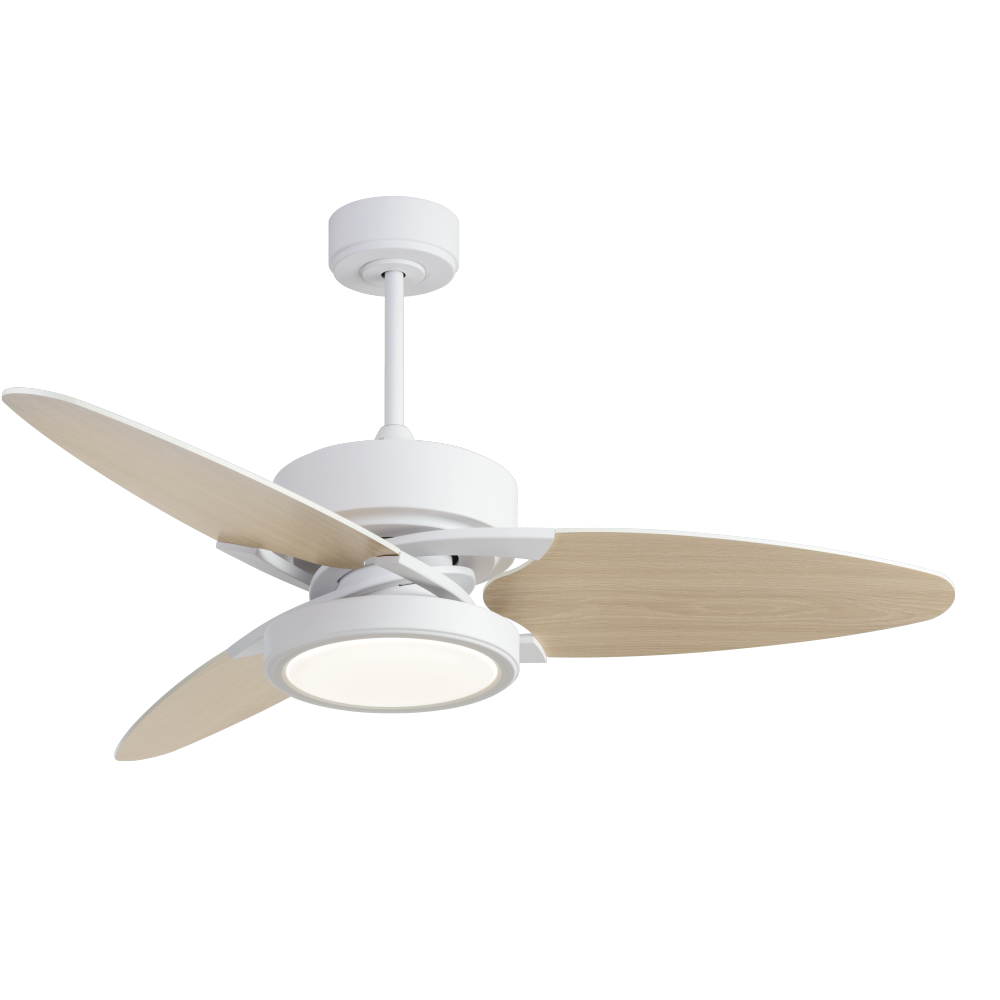 Light Pro 52 in. LED Indoor White Smart Ceiling Fan with Remote Control