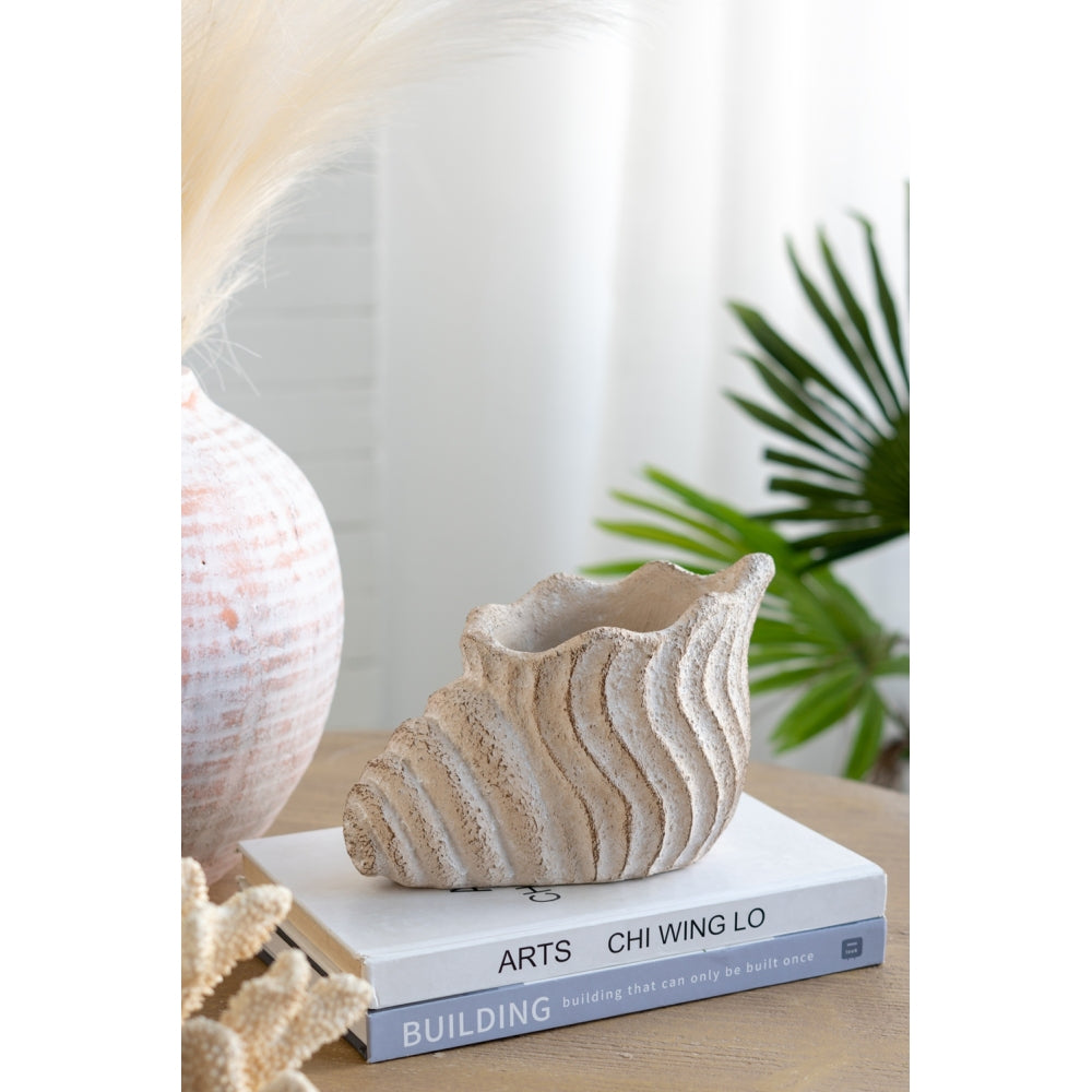 Cement Bust Wall Planter - Indoor Outdoor Home Garden Decor, 8" x 4" x 9"