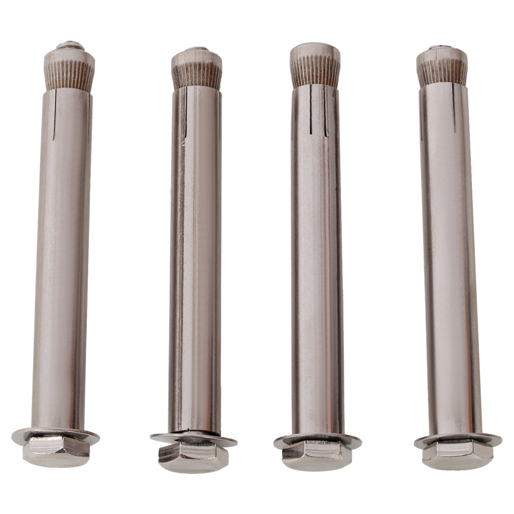 12FT Heavy Duty Stainless Steel Canopy Pole With Base Plate,Suitable for Garden,Yard,Patio,Playground