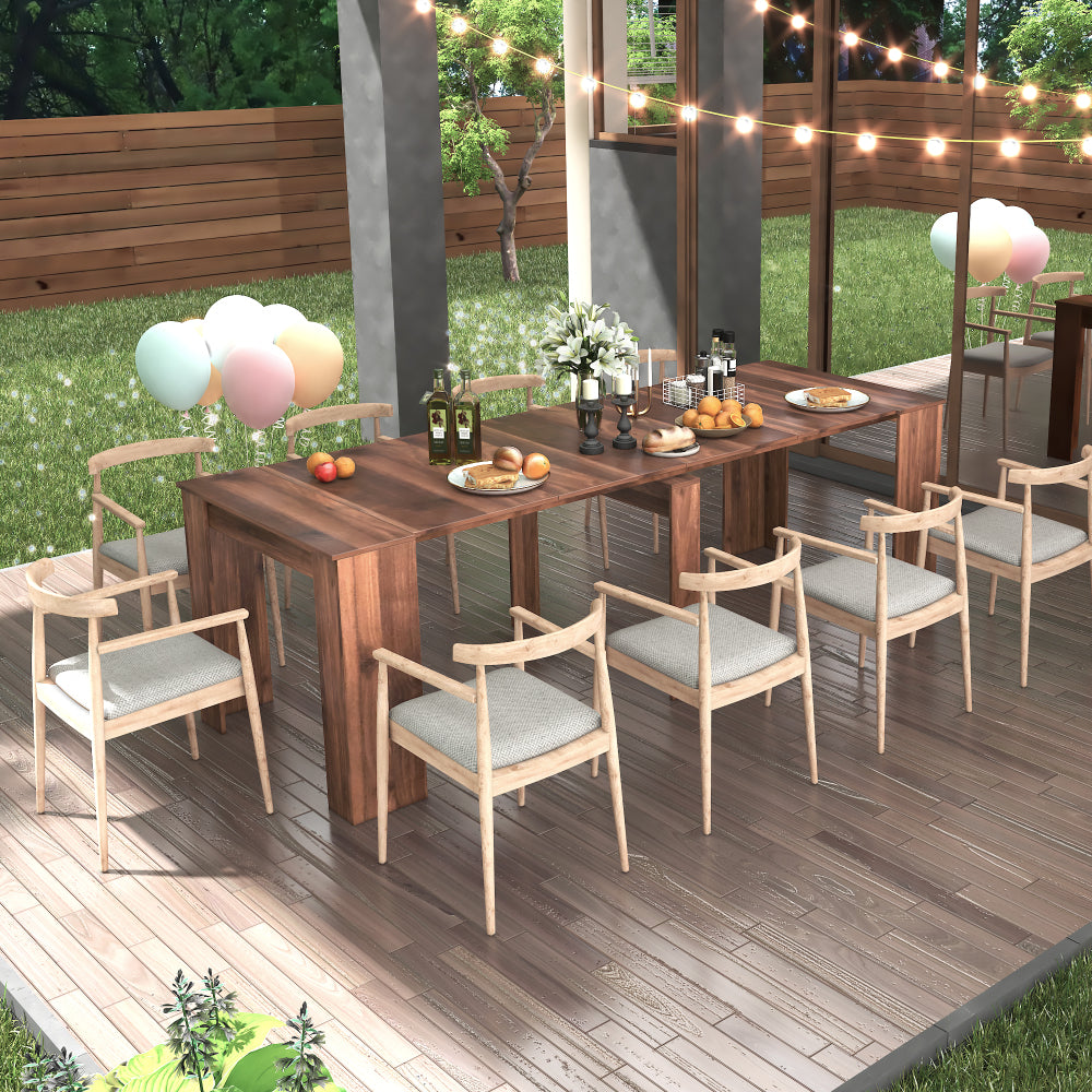 Modern Extendable Dining Table with Storage