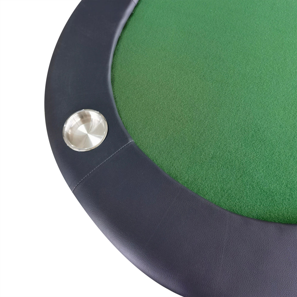 INO Design 73" Foldable Poker Table with Cup Holders #16364 Green