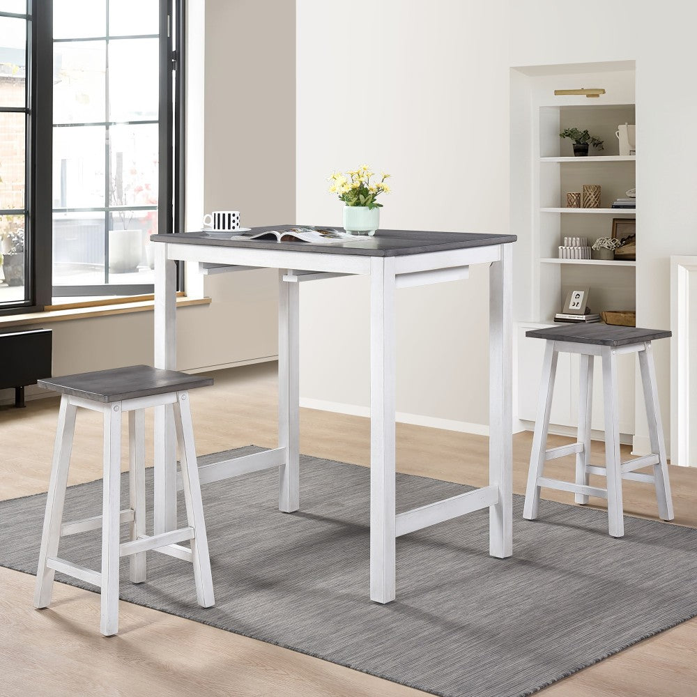3 Pieces Counter Set Hanging Stool Easy To Clean For Small Space