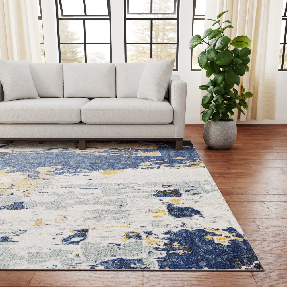 Edenbrook Abstract Multi-Colored Rug, 5 x 8