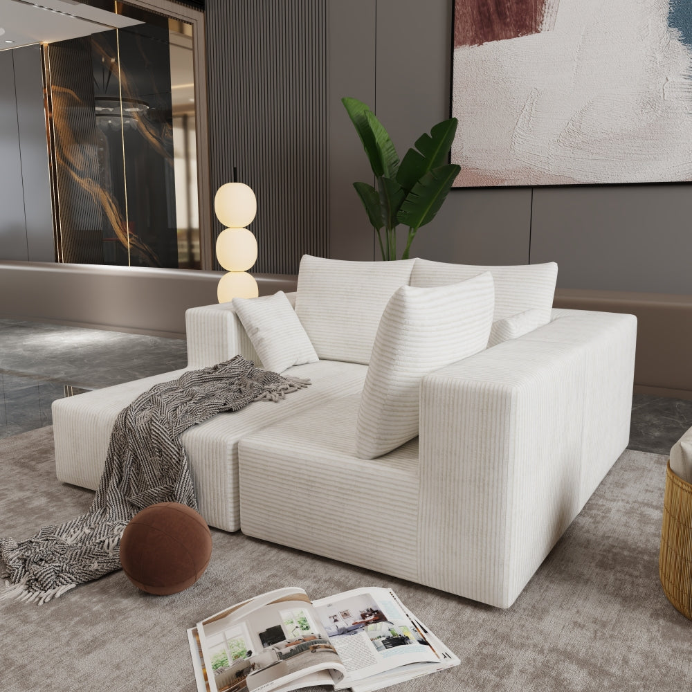 Corner combination sofa, sectional sofa ,couch sofa,sofa bed, made of high-density sponge and soft plush fabric, with multiple combinations available(beige)
