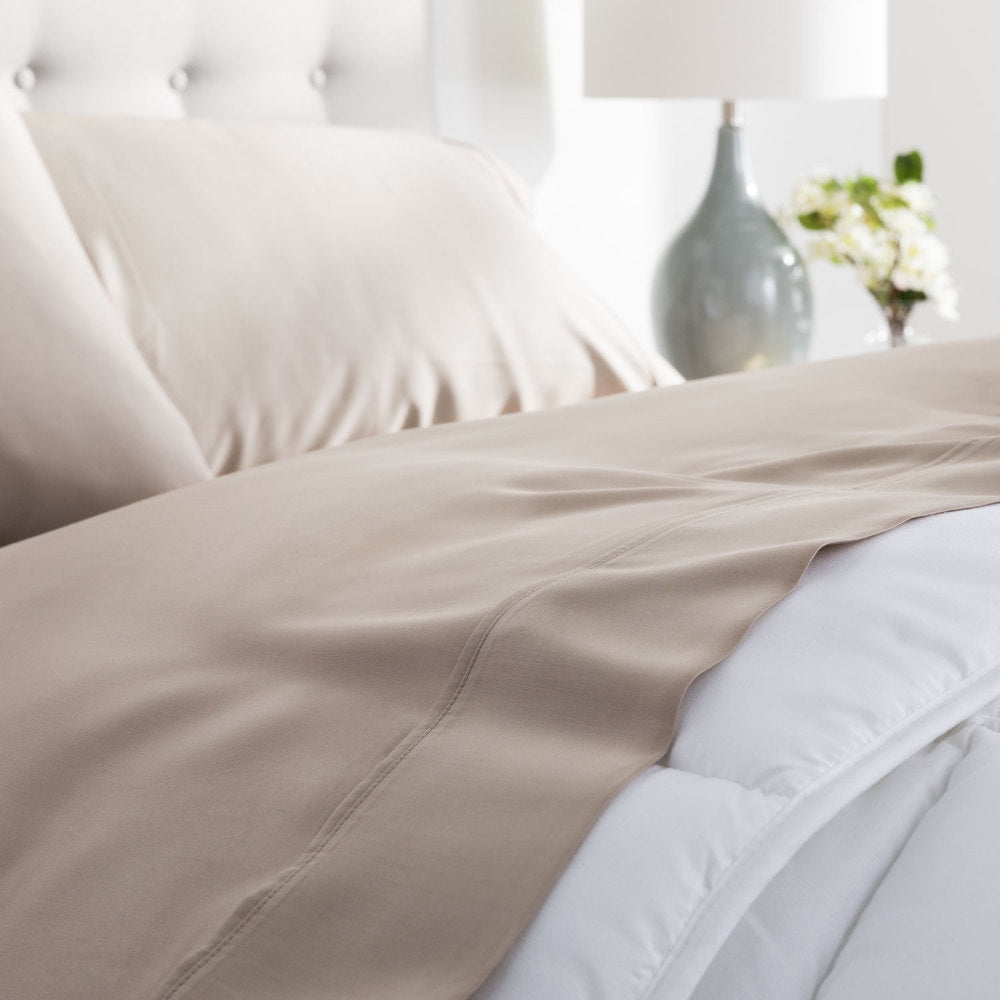 Brookside Tencel Sheet Set, Split King, Sandstone