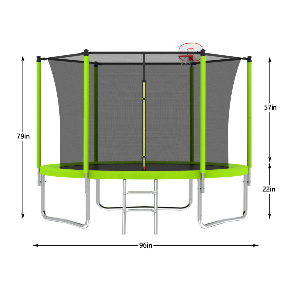 8FT TRAMPOLINE Green