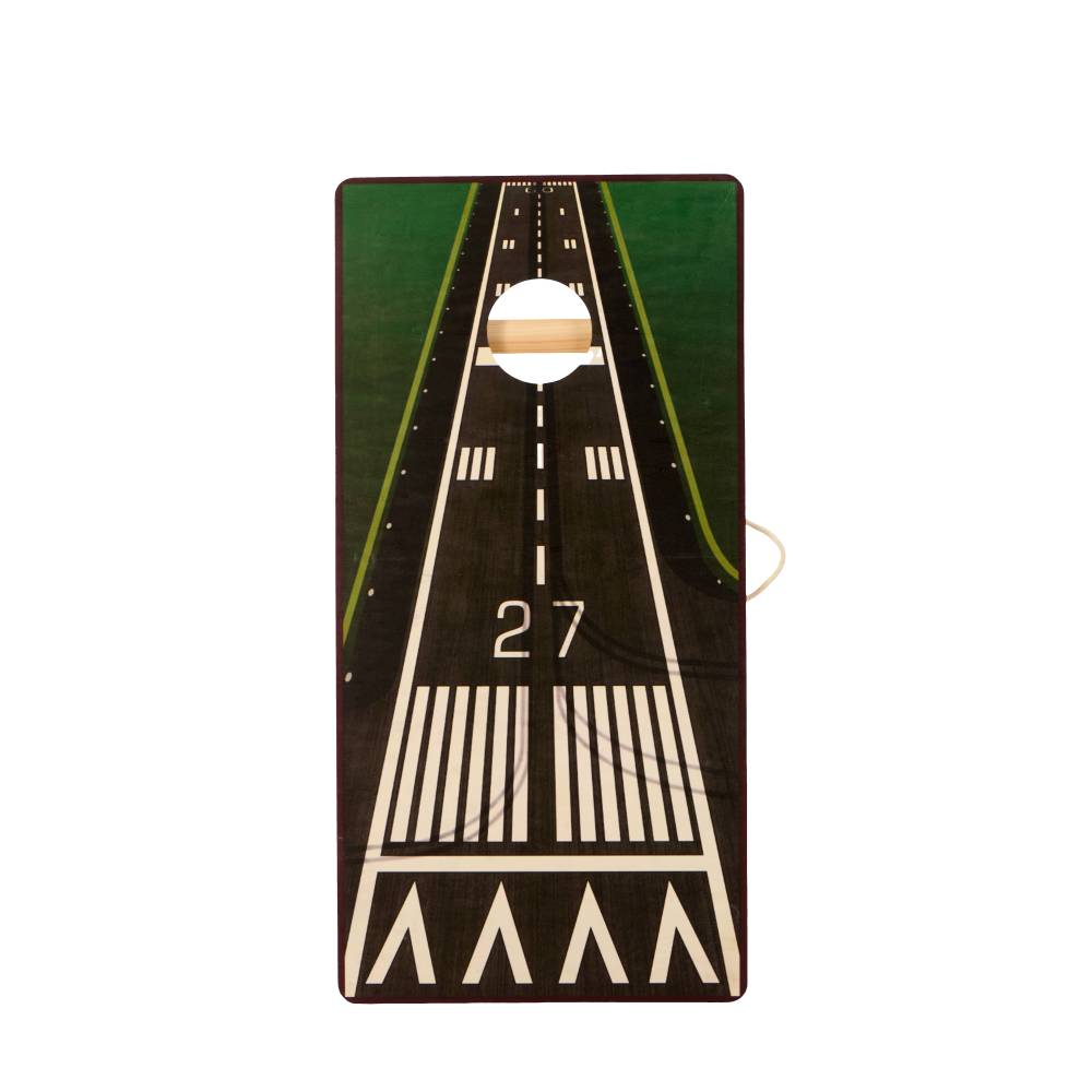 4x2 FT Large Size Cornhole Board Set of 2, Wooden Outdoor Game Board Set with 8 Bean Bags, Perfect for Lawn, Backyard, Beach, Park