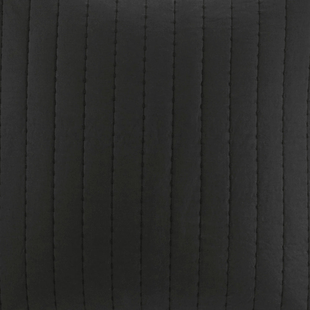 Cotton Quilted Euro Sham Black Euro Sham