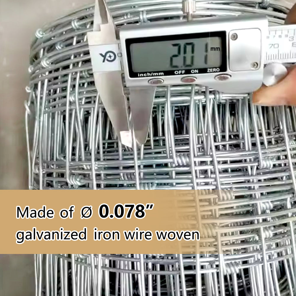4x164 ft Advanced Weave Farm Enclosures Long-Lasting and Secure Galvanized Farm Fence