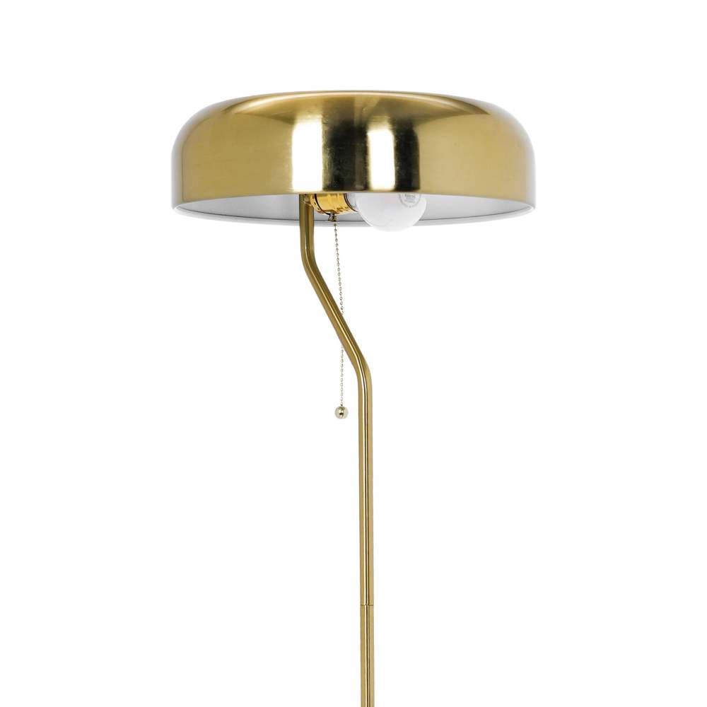 Tall Corner Floor Lamp for Living Room, Bedroom & Office Space Illumination, Spectra Floor Lamp - Gold outer and White inner 110~120V