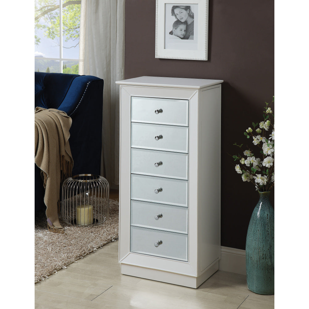 Talor White Finish Jewelry Armoire
