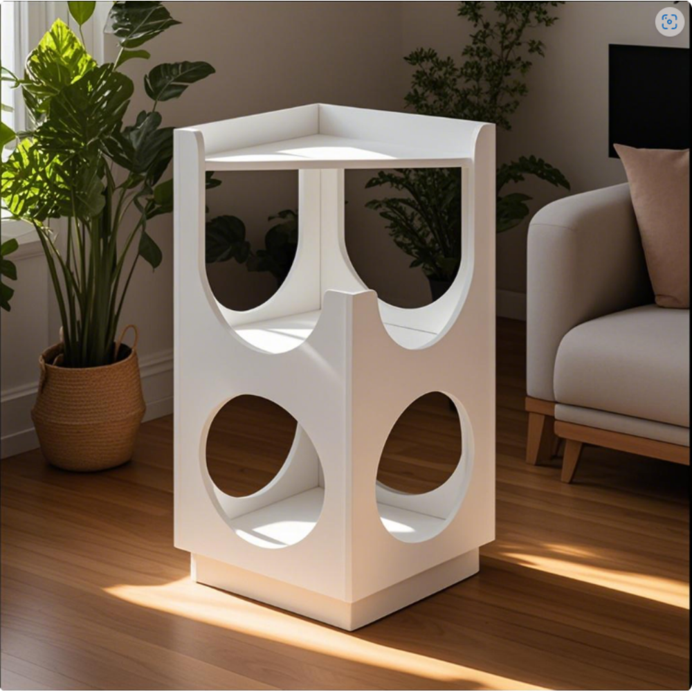 Hollow design multifunctional double-layer cat station, suitable for small and medium-sized cats, used in living room bedroom, cat house, cat nest