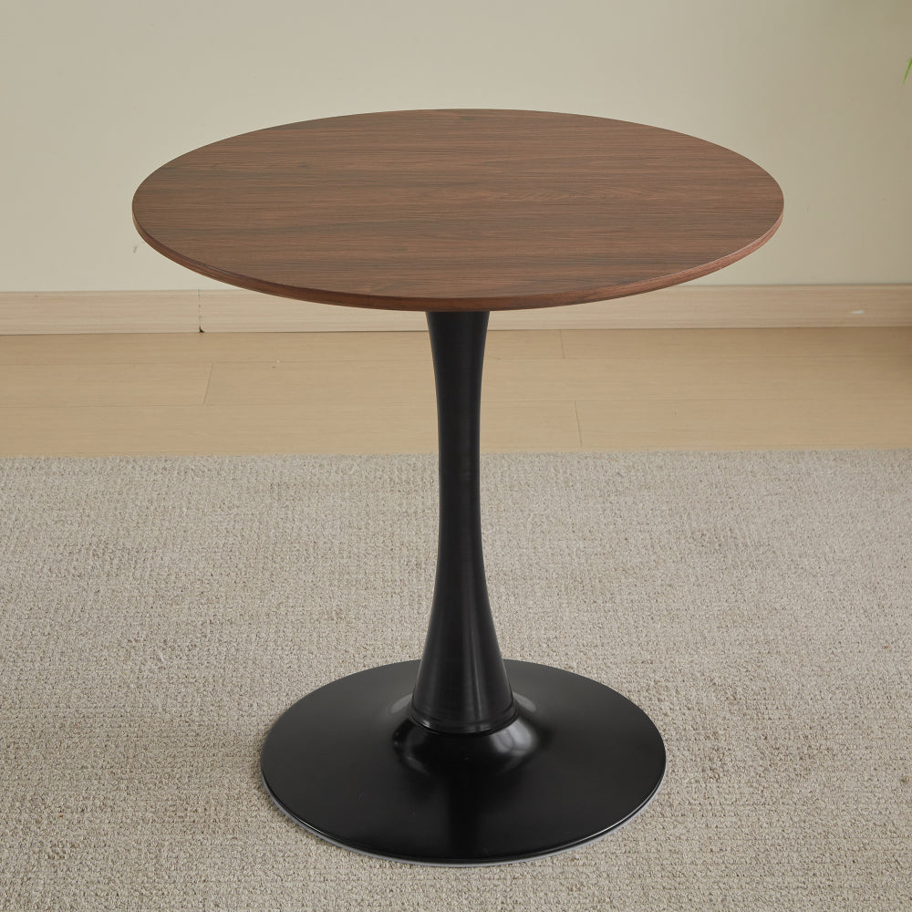 47-inch dining table Walnut color solid wood kitchen table Dining table suitable for small space kitchenette table modern home furniture