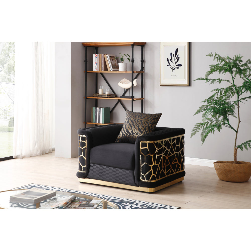 Talia G0990A-L Loveseat , DARK GRAY