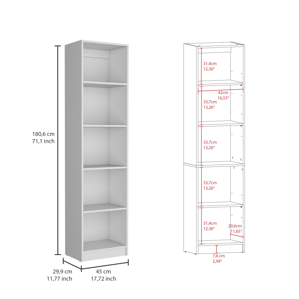 Dupree 3 Piece Home Bookcase set, 67" Wide with 14 Shelves ,  Living Room Set Set  White