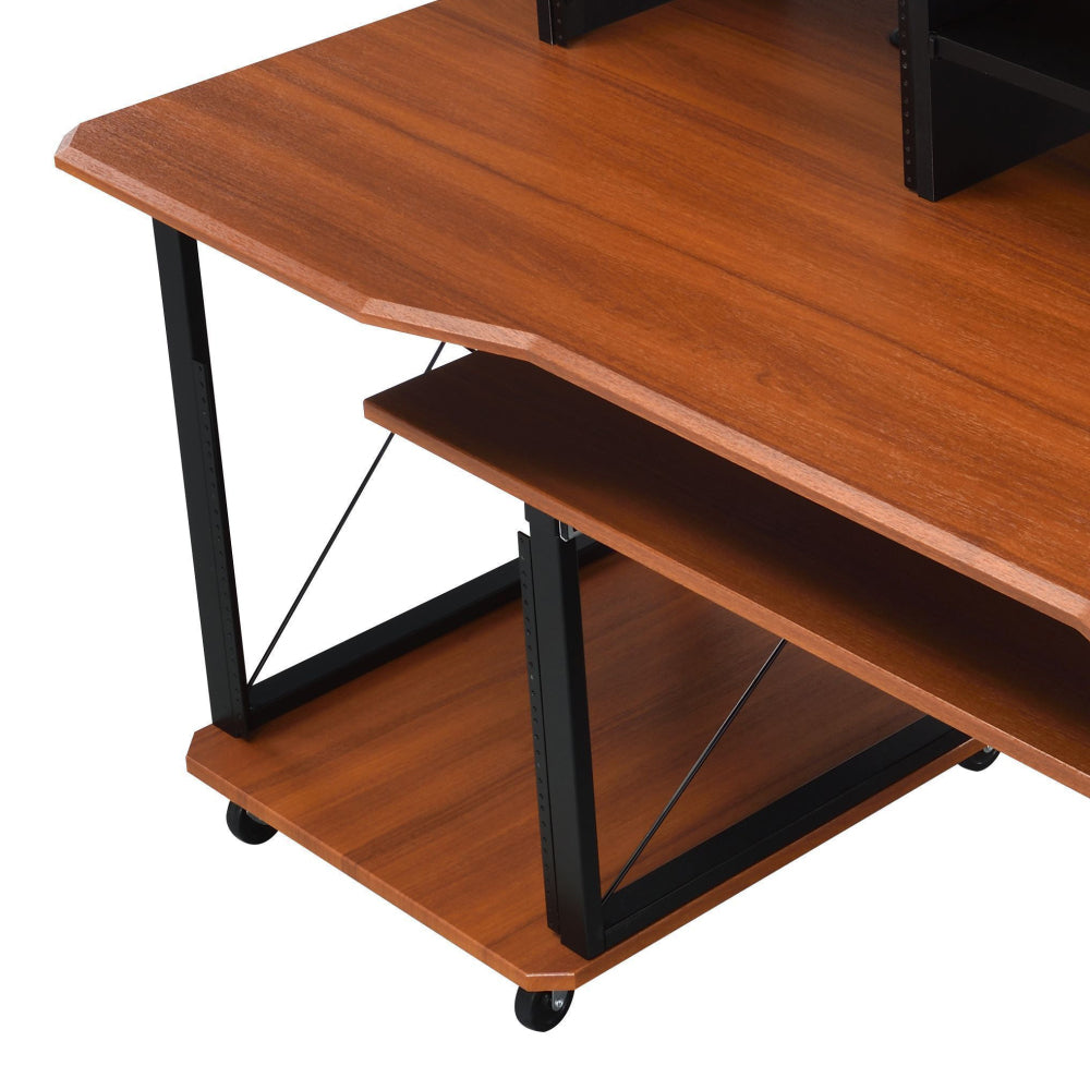 Megara Cherry & Black Finish Music Desk