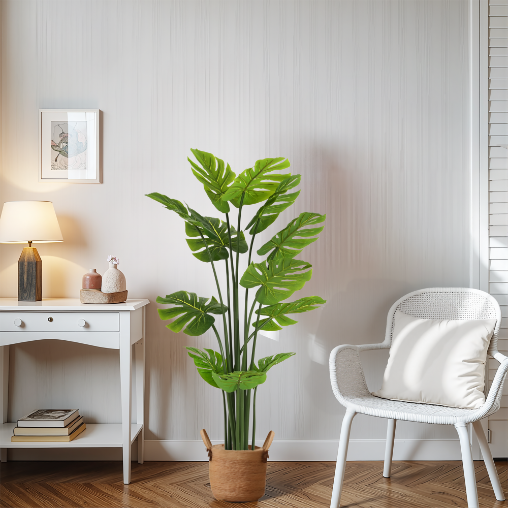57" Artificial Monstera Deliciosa Plant with Pot