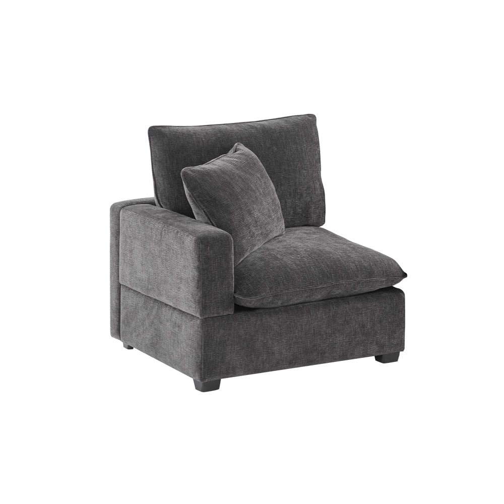 26*26" Ottoman Module for Modular Sectional Sofa,Wide Seat,Chenille,2 Colors