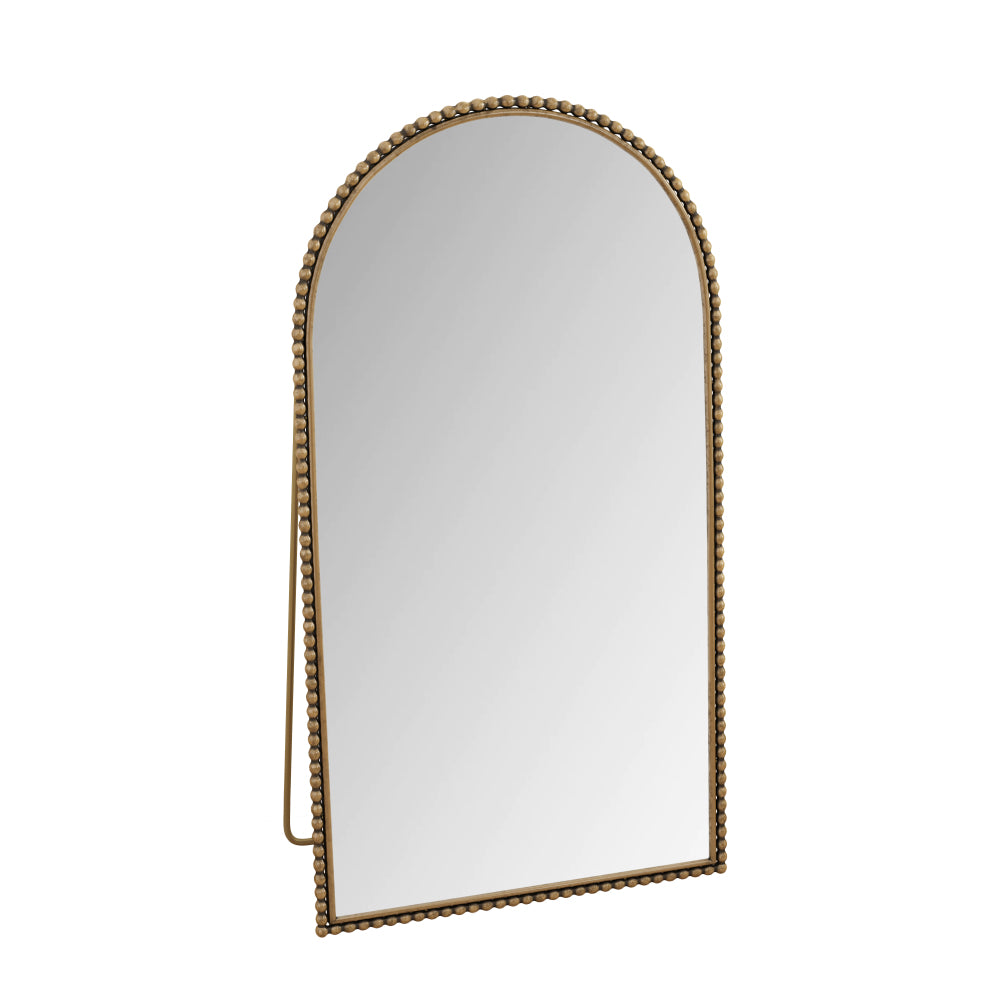 Iron Arch Retro Full Length Mirror With Supporting Feet, For Living Room, Bedroom (Gold)