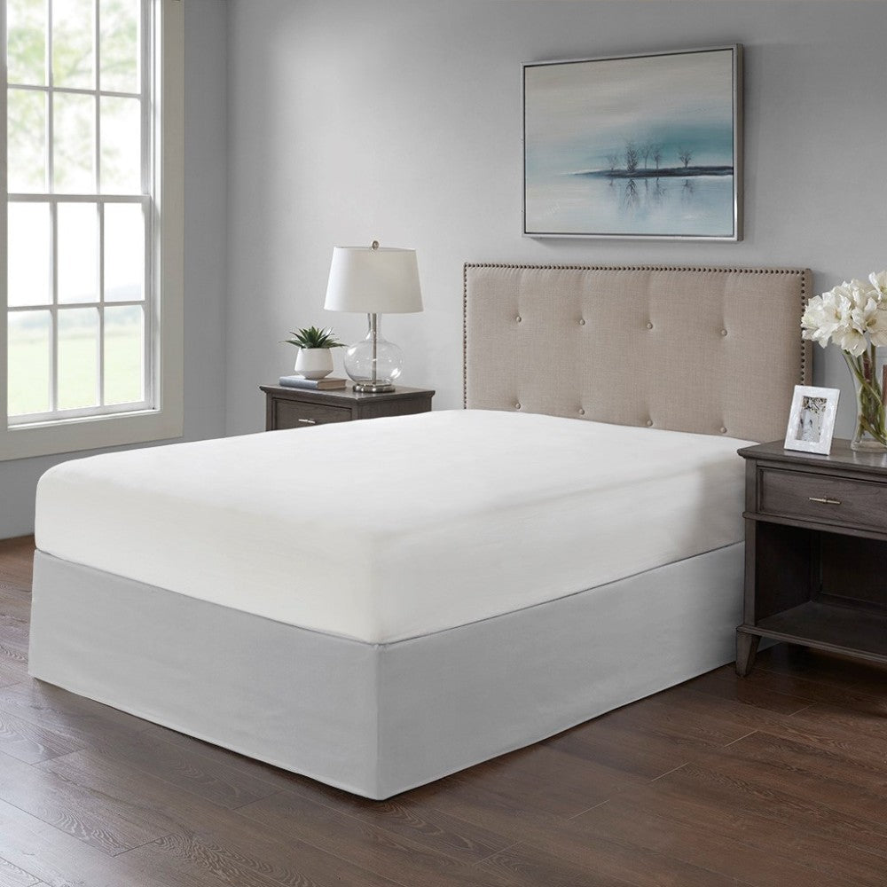 Wrap Around Adjustable Bedskirt Grey One Size